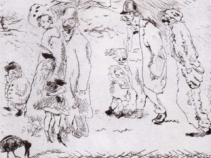 Jules Pascin In the Street